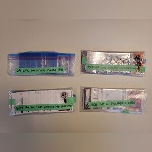 266 Loose CFL and NFL Football Cards